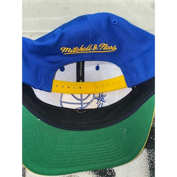 Golden State Warriors Mitchell & Ness NBA Snapback Hat 2Tone Hardwood Cap Retro - Picture 2 of 4